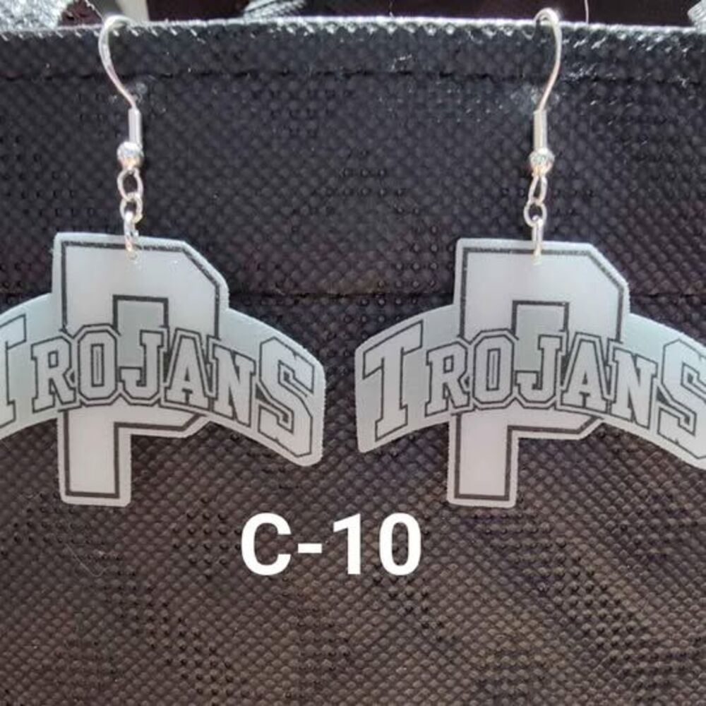 Pottstown Trojans Earrings